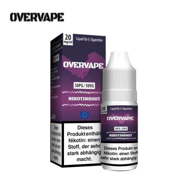 OVERVAPE - Nic Shots 10ml - VG50/PG50  Nikotin  20mg/ml